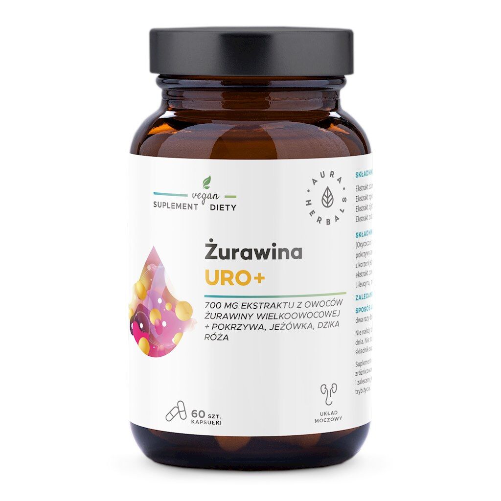 AURA HERBALS Cranberry Uro+ (60 kapsul) - Viking Supplements