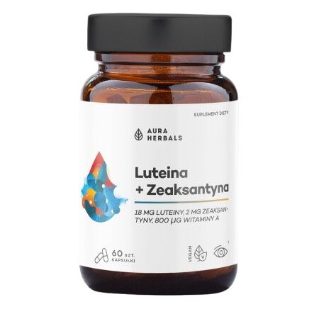 AURA HERBALS Lutein + zeaksantin + vitamin A (60 kapsul) - Viking Supplements