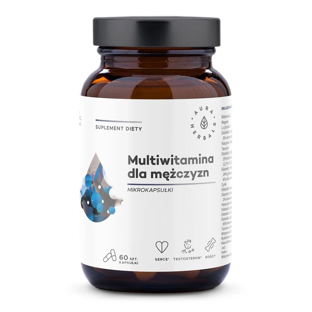 AURA HERBALS Multivitamin za moške (60 kapsul) - Viking Supplements