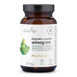 AURA HERBALS OPC 95% – izvleček grozdnih pešk (50 kapsul) – Viking Supplements