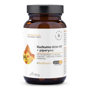 AURA HERBALS Kurkuma 500 mg BCM-95® + piperin (60 kapsul) - Viking Supplements