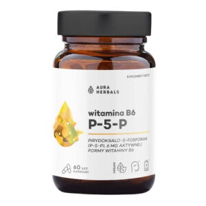 AURA HERBALS Vitamin B6 P-5-P 6 mg (60 kapsul) - Viking Supplements