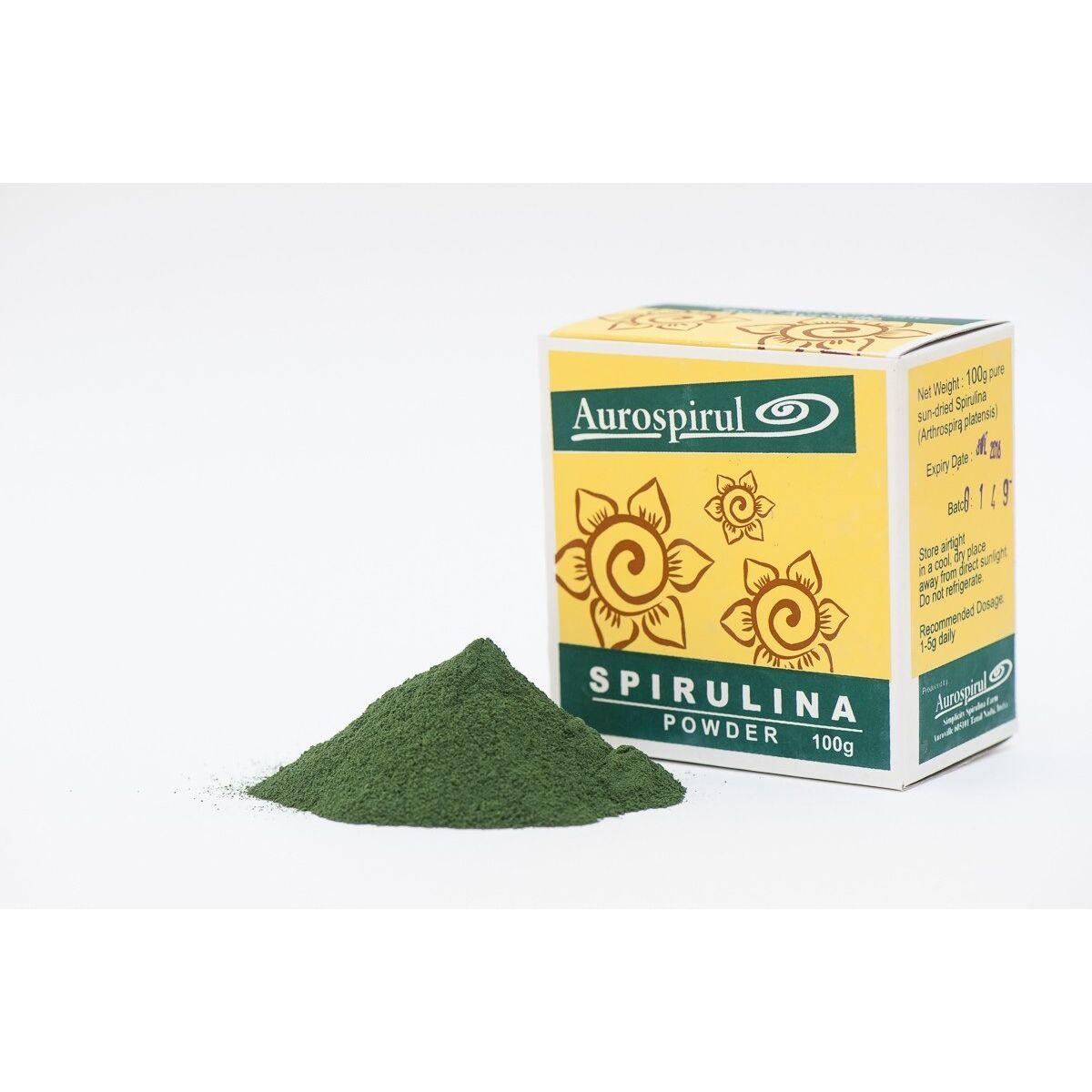 AUROSPIRUL Spirulina v prahu (100 g / 3
