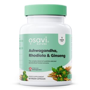 Ašvagandha + rodiola in ginseng – 60 veganskih kapsul – Viking Supplements