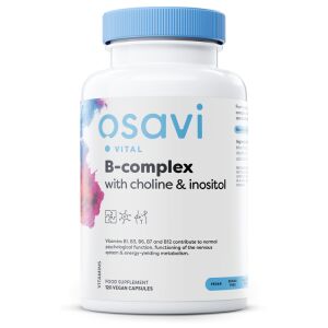 Kompleks vitaminov B s holinom in inozitolom – 120 veganskih kapsul – Viking Supplements