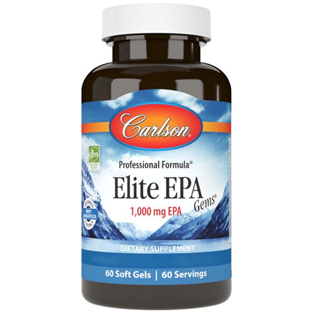 Carlson Labs Elite EPA Gems 1000 mg, 60 mehkih kapsul – Viking Supplements
