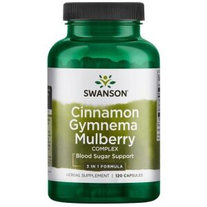 Kompleks cimeta, gymneme in murve – 120 kapsul – Viking Supplements