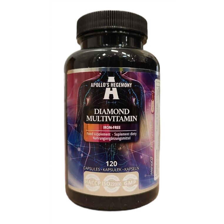 Diamond Multivitamin brez železa – 120 kapsul – Viking Supplements