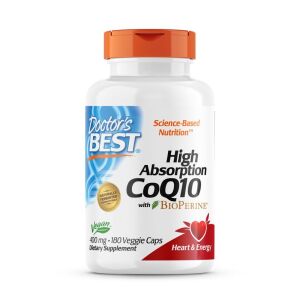 Doctor's Best CoQ10 z visoko stopnjo absorpcije, 400 mg, 180 rastlinskih kapsul – Viking Supplements