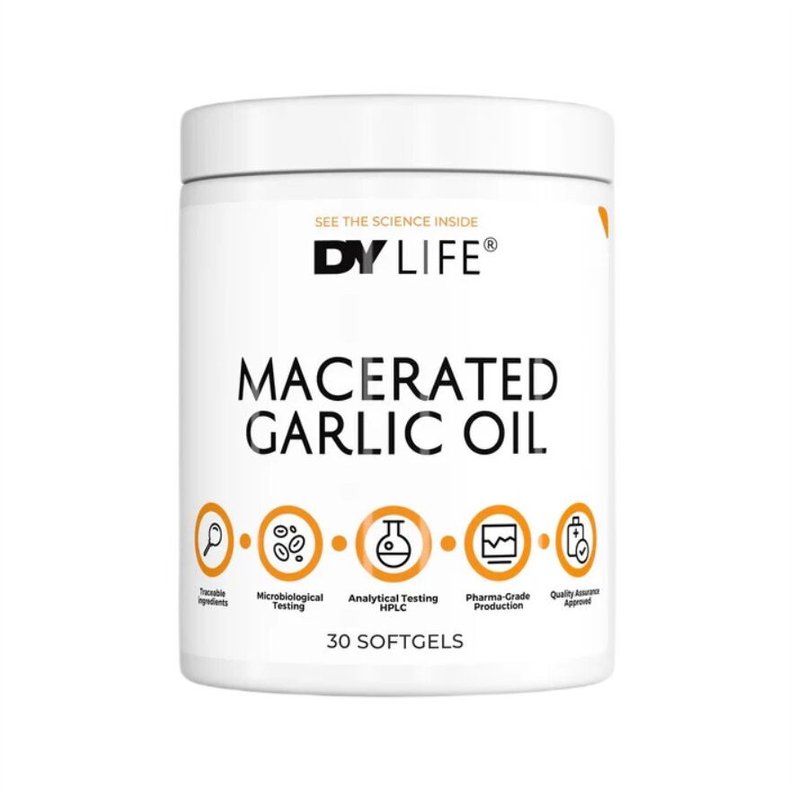 Dorian Yates – DY LIFE olje z namočenim česnom – 30 mehkih kapsul – Viking Supplements