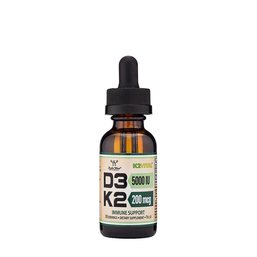 Double Wood prehranska dopolnila Vitamin D3 + K2 v tekoči obliki (30 ml) - Viking Supplements