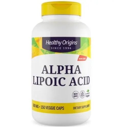 HEALTHY ORIGINS Alfa-lipoična kislina 600 mg (150 kapsul) - Viking Supplements