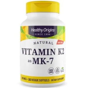 HEALTHY ORIGINS Vitamin K2 Mk7 100 mcg (180 kapsul) - Viking Supplements