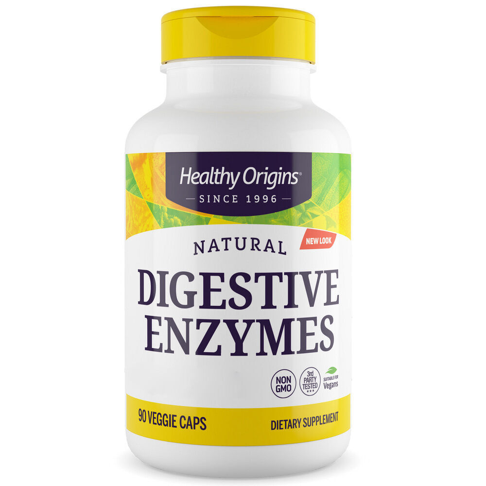 Healthy Origins Prebavni encimi s širokim spektrom delovanja, 90 kapsul – Viking Supplements