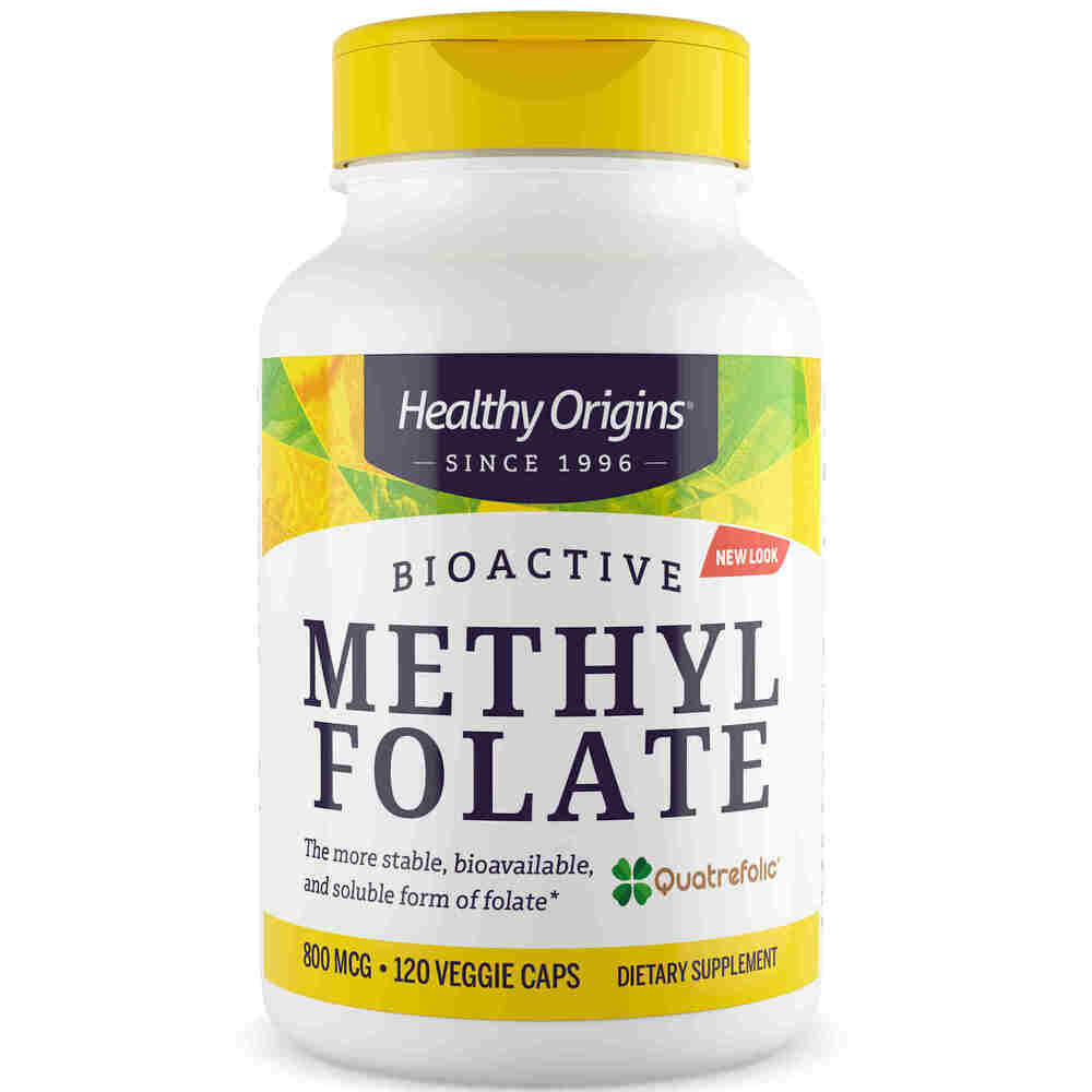 Healthy Origins metilfolat 800 mcg, 120 kapsul – Viking Supplements