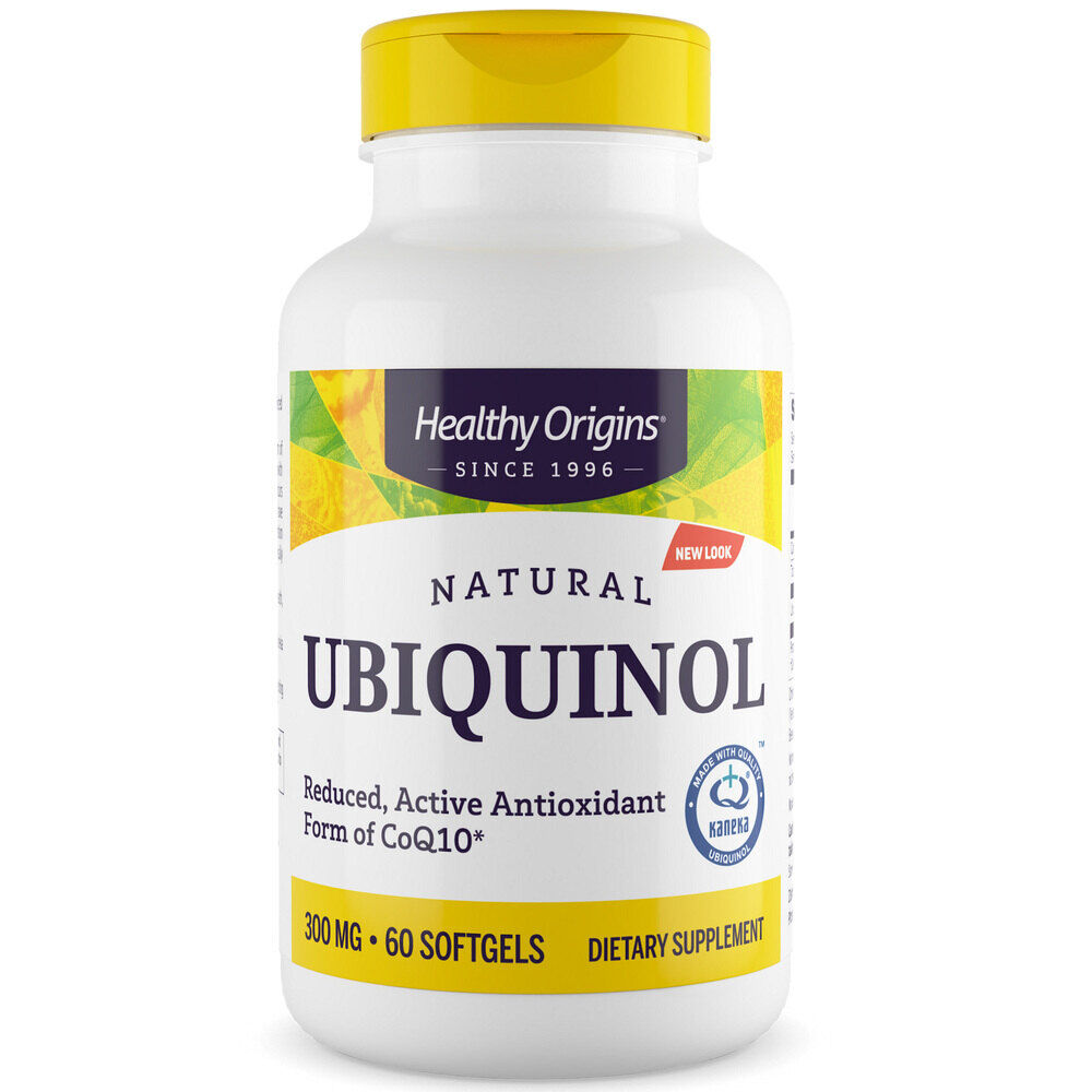 Healthy Origins Naravni ubikinol 300 mg, 60 mehkih kapsul – Viking Supplements