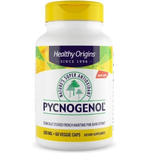 Healthy Origins Pycnogenol 100 mg, 60 vegetarijanskih kapsul – Viking Supplements