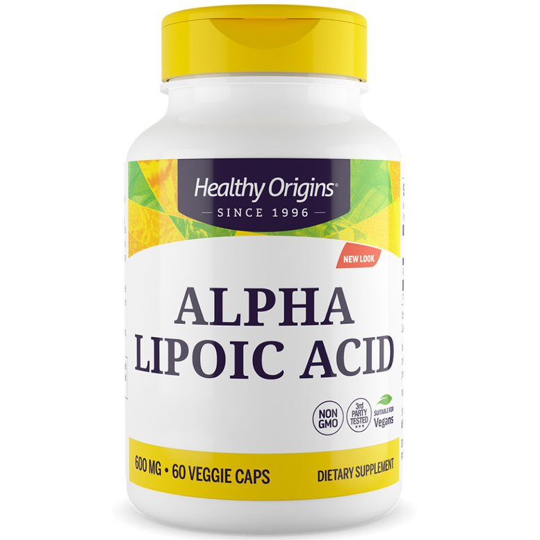 Healthy Origins alfa-lipoična kislina depot 600 mg, 60 kapsul - Viking Supplements
