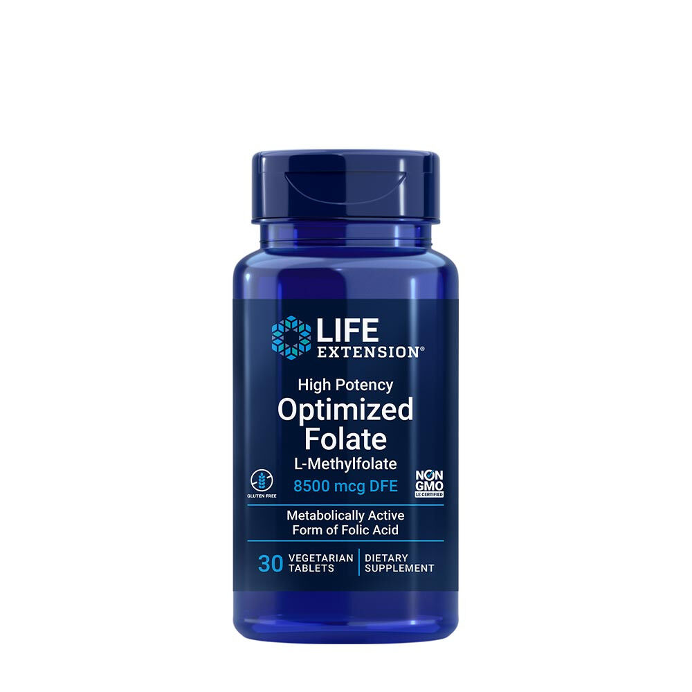 Folat z visoko koncentracijo, optimiziran za učinkovitost – 30 vegetarijanskih tablet – Viking Supplements
