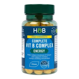 Visoko koncentriran kompletni kompleks vitaminov B – 120 tablet – Viking Supplements