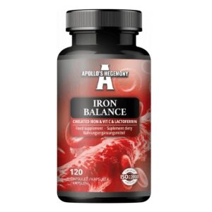 Iron Balance: kelatirano železo, vitamin C in laktoferin – 120 kapsul – Viking Supplements