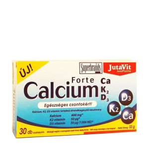 JutaVit Calcium Forte + Ca/K2/D3 (30 tablet) - Viking Supplements