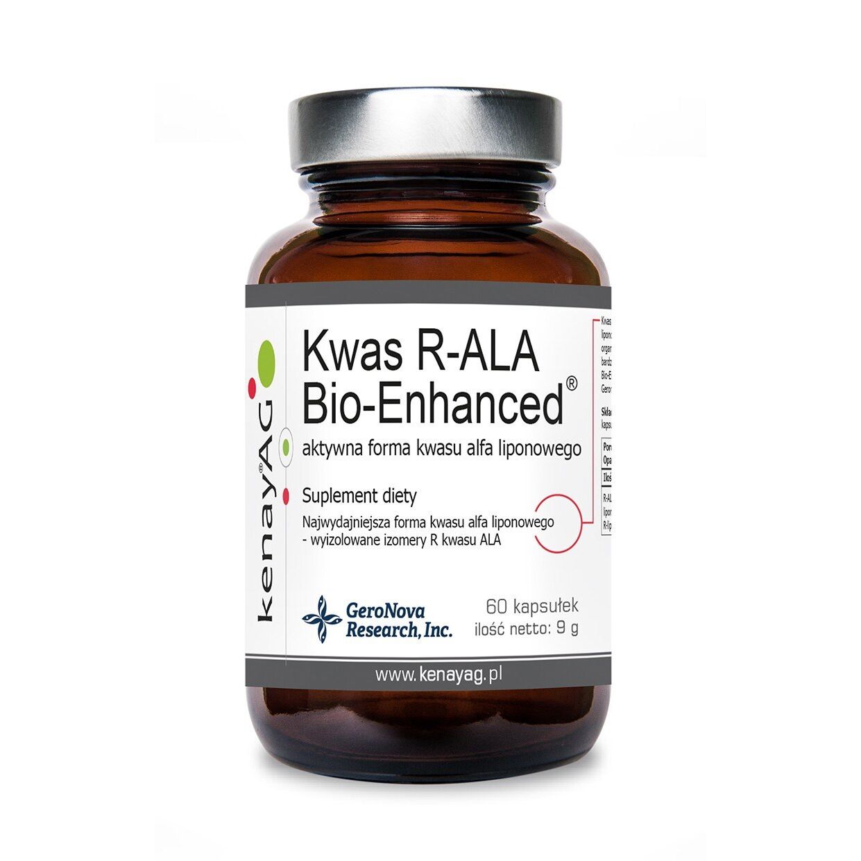 KENAY R-lipoična kislina (R-ALA) z biološko izboljšano formulo (60 kapsul) - Viking Supplements