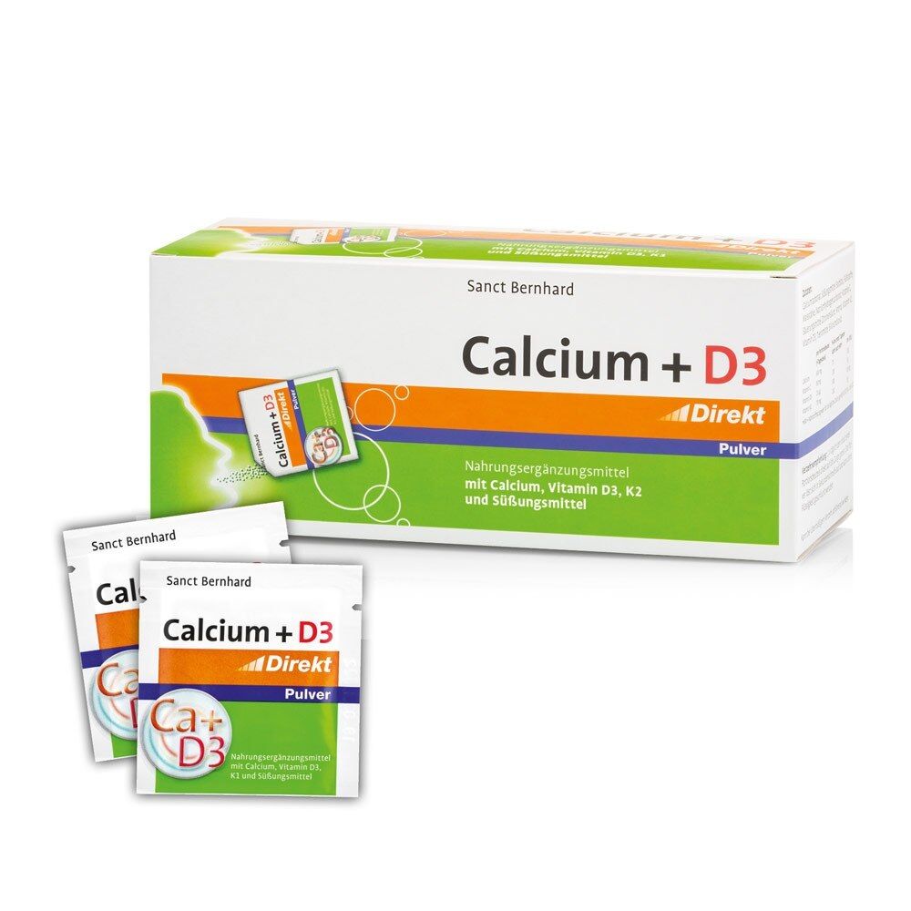 KRAUTERHAUS SANCT BERNHARD Kalcij + D3 Direct v prahu (60 kosov) - Viking Supplements