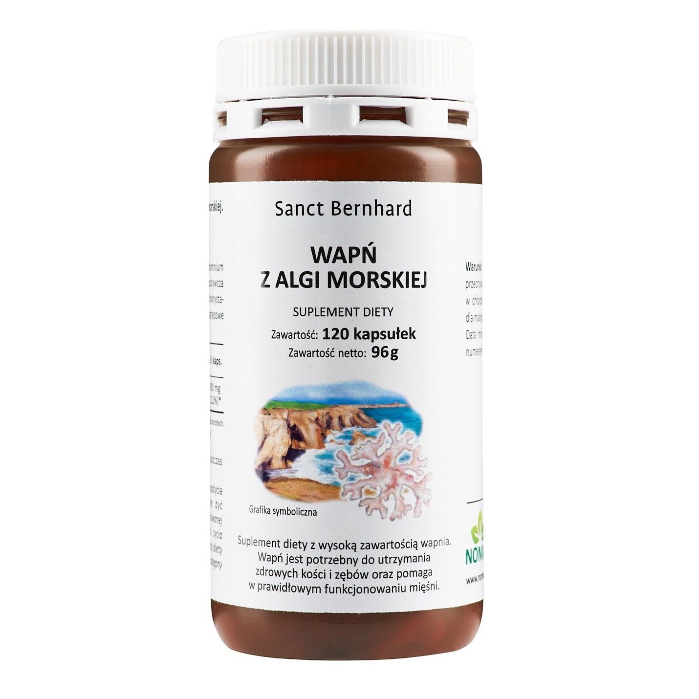 KRAUTERHAUS SANCT BERNHARD Kapsule s kalcijem in litotamnijem (120 kapsul) - Viking Supplements