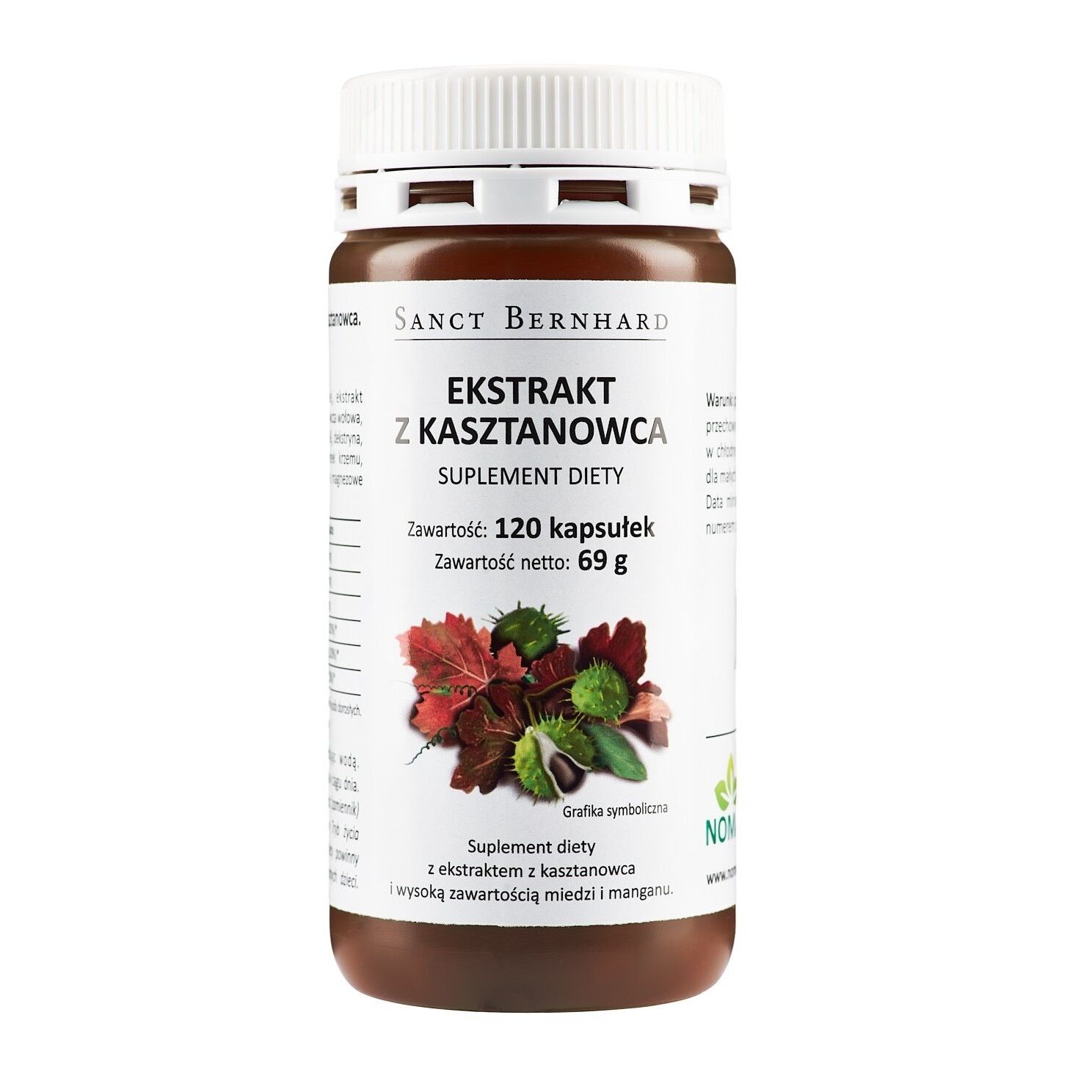 KRAUTERHAUS SANCT BERNHARD List vinske trte in divjega kostanja (120 kapsul) - Viking Supplements