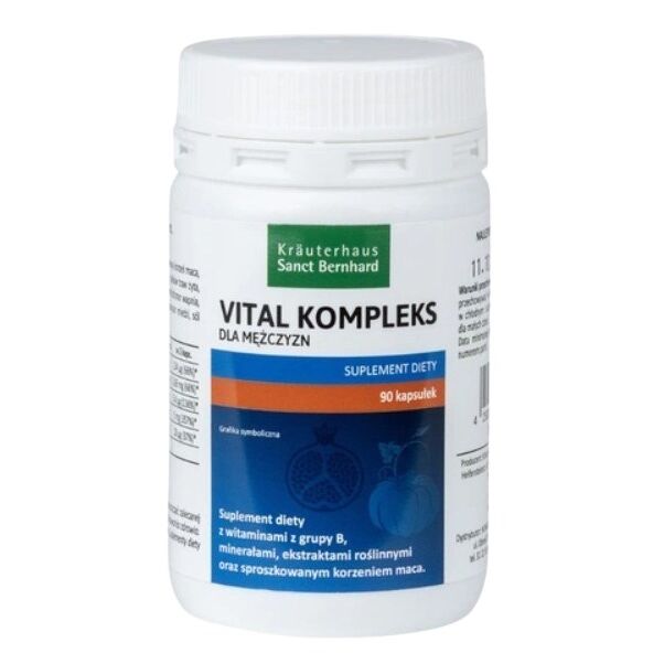 KRAUTERHAUS SANCT BERNHARD Vital Complex za moške (90 kapsul) - Viking Supplements