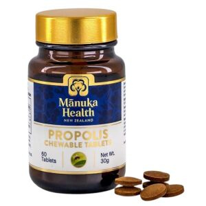 MANUKA HEALTH Žvečilne tablete s propolisom (60 tablet) - Viking Supplements