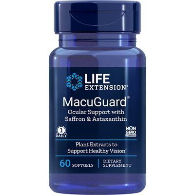 MacuGuard za podporo očesu z žafranom in astaksantinom – 60 mehkih kapsul – Viking Supplements