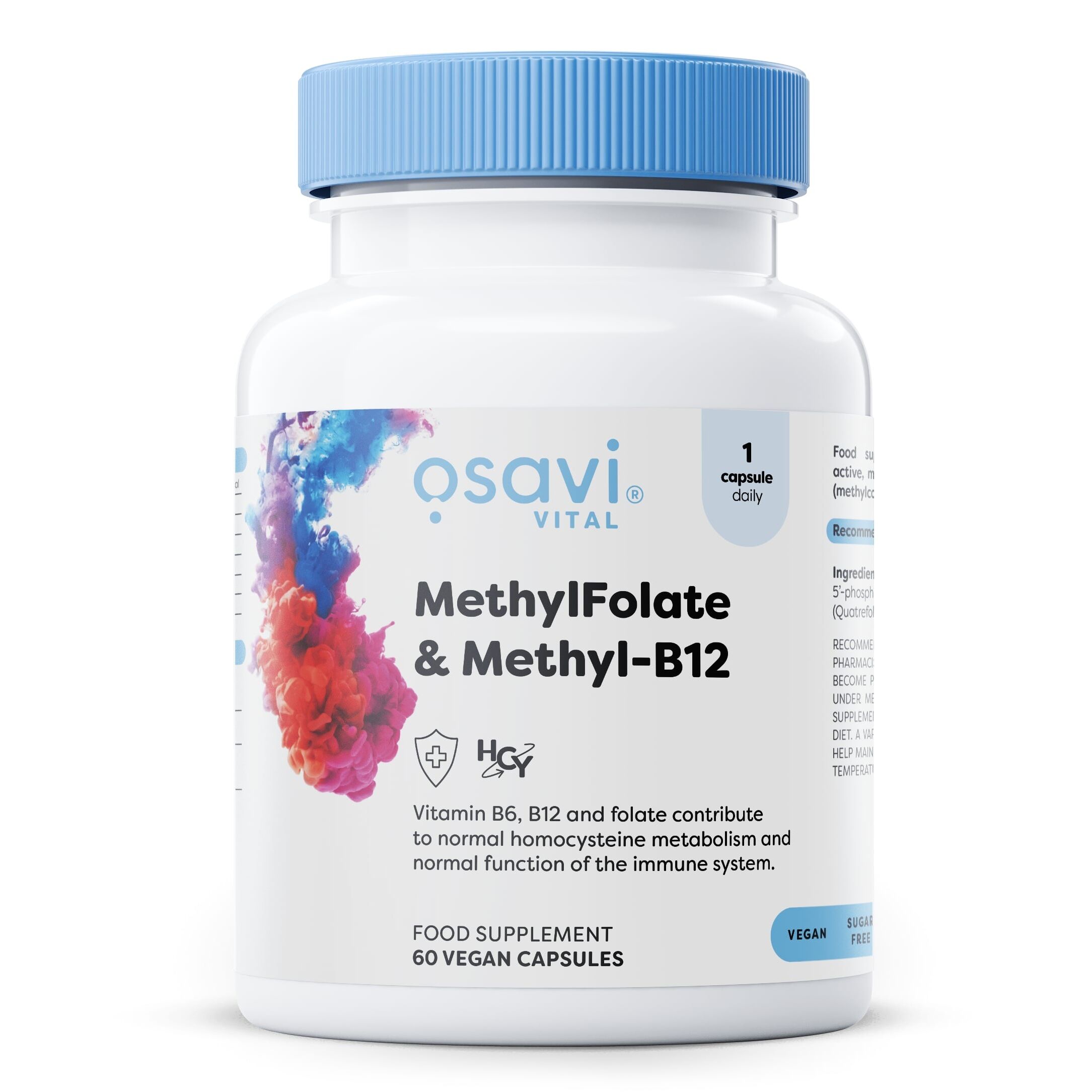 Metilfolat in metil-B12 – 60 veganskih kapsul – Viking Supplements