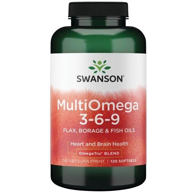 MultiOmega 3-6-9 – laneno, boragovo in ribje olje – 120 mehkih kapsul – Viking Supplements