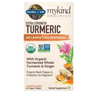 Mykind Kurkuma z dodatno močjo – 60 veganskih tablet – Viking Supplements