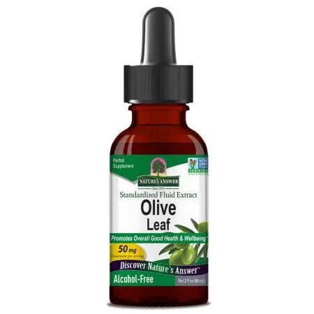 NATURE'S ANSWER Izvleček oljčnih listov (60 ml / 2 fl. oz.) - Viking Supplements