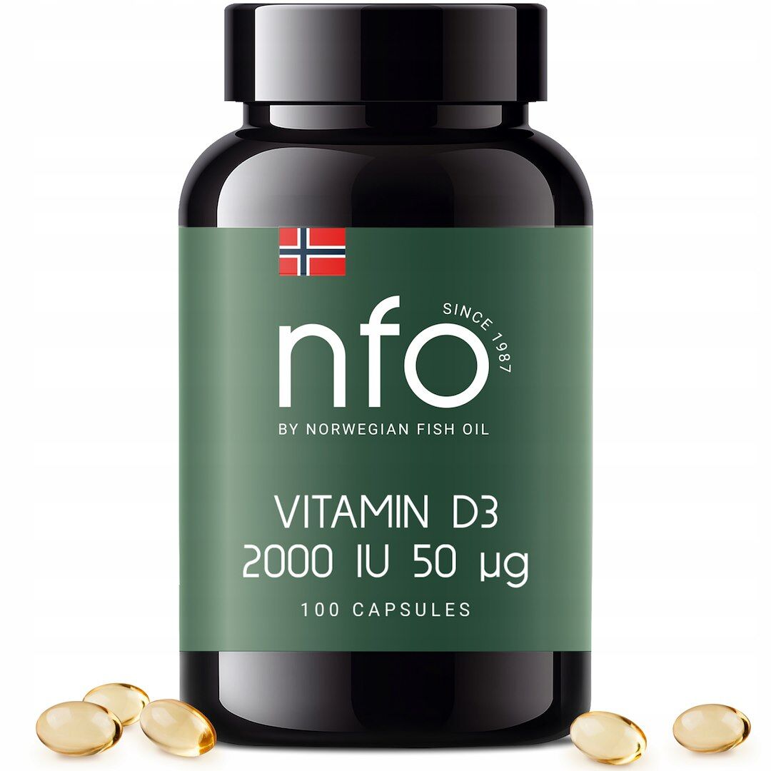 NFO Vitamin D3 2000 IU (100 kapsul) - Viking Supplements