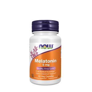NOW Melatonin 5 mg (60 rastlinskih kapsul) - Viking Supplements