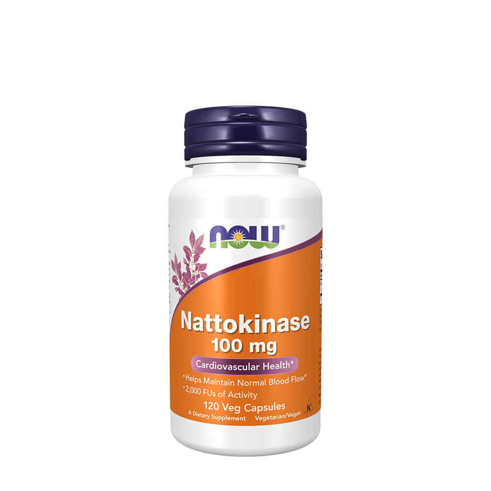 NOW Nattokinase 100 mg (120 rastlinskih kapsul) - Viking Supplements