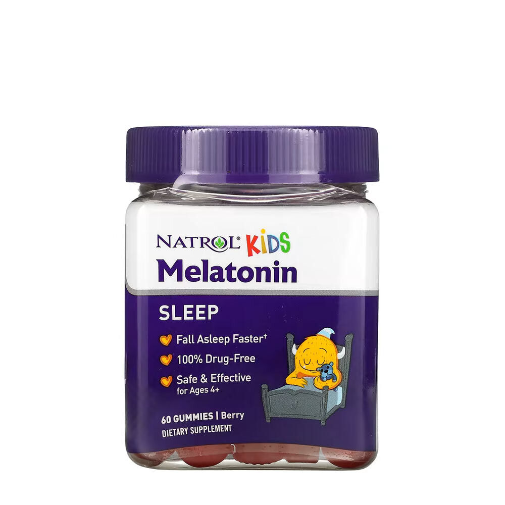 Natrol Kids Melatonin v obliki jagodnih gumijev (60 gumijev)