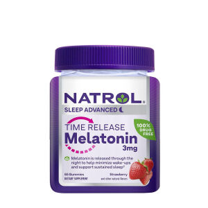 Natrol Melatonin v obliki žvečilnih bonbonov 3 mg (65 bonbonov)