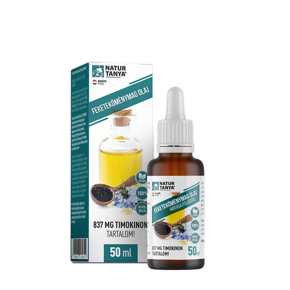 Natur Tanya 100% Olje črnega kumina (50 ml) - Viking Supplements