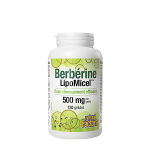 Natural Factors Berberine LipoMicel Matrix (120 mehkih kapsul) - Viking Supplements