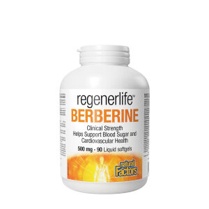 Natural Factors Berberine LipoMicel Matrix – 500 mg berberina (90 mehkih kapsul) – Viking Supplements