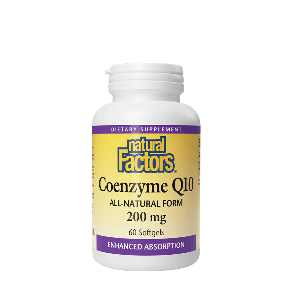 Natural Factors Koencim Q10 100 % Natural (60 mehkih kapsul) - Viking Supplements