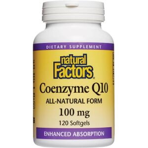Natural Factors Koencim Q10 100 mg, 120 mehkih kapsul – Viking Supplements