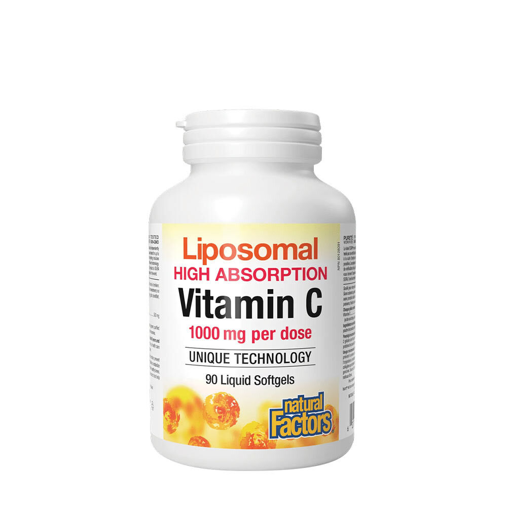 Natural Factors Liposomski vitamin C (90 mehkih kapsul) - Viking Supplements
