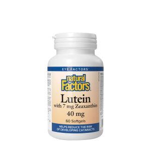 Natural Factors Lutein 40 mg z zeaksantinom (60 mehkih kapsul) - Viking Supplements