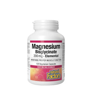Natural Factors: Čisti magnezijev bisglicinat 200 mg (120 kapsul) – Viking Supplements